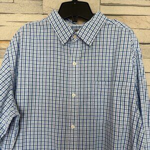 3/$20, Denver Hayes Men's Long Sleeve Button-up Plaid Shirt, 60% Cotton XLT